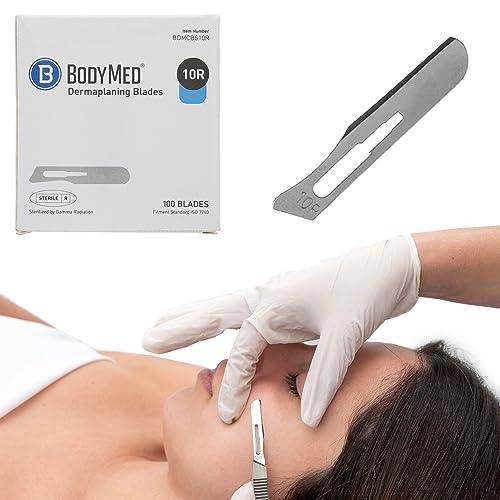 100 PCS Carbon Steel Dermaplaning Blades A2226
