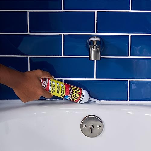 White 8-oz Rubber Adhesive Sealant Caulk D9419