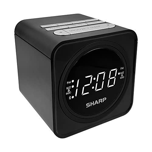 FM Clock Radio with Bluetooth Speaker and Dual Alarms A44709