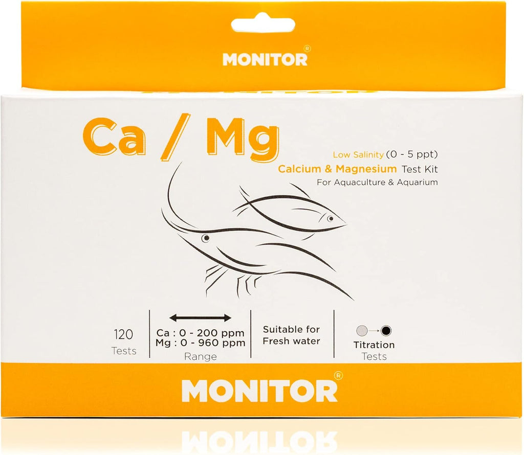 Monitor Calcium/Magnesium Low Salinity (0-5 PPT) Test KIT (120 Tests) Z313