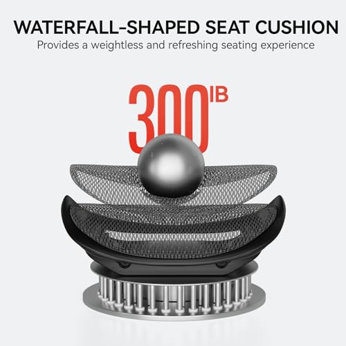 Ergonomic Office Chair with 3D Armrests, Adjustable Backrest, Grey L297