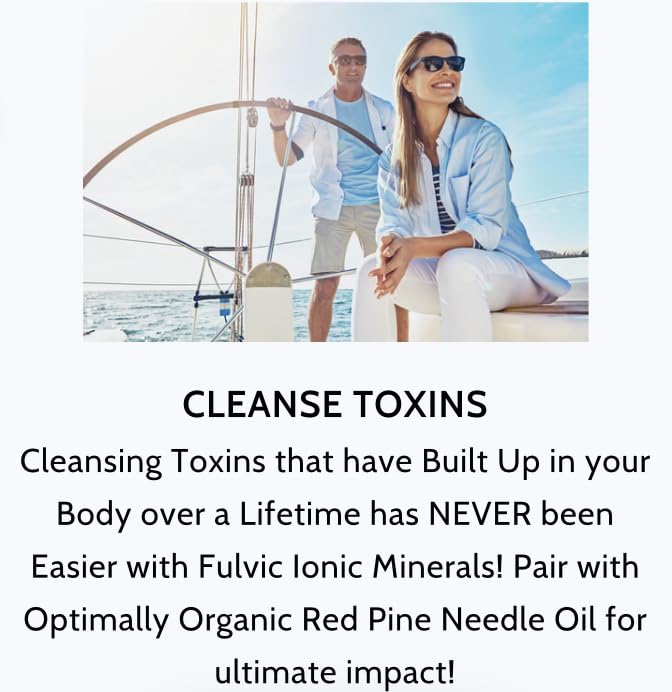 Fulvic Ionic Minerals X200 - BioActive Fulvic Acid, Humic Acid, Trace Minerals, Electrolytes & Essential Amino Acids - 5+ Month Supply D98308