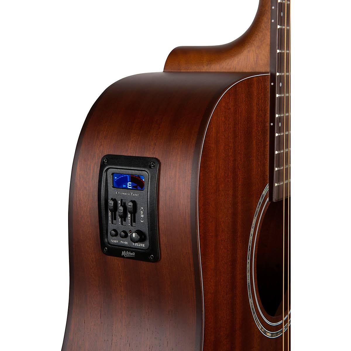 Mahogany Dreadnought Acoustic-Electric Cutaway Guitar F5988