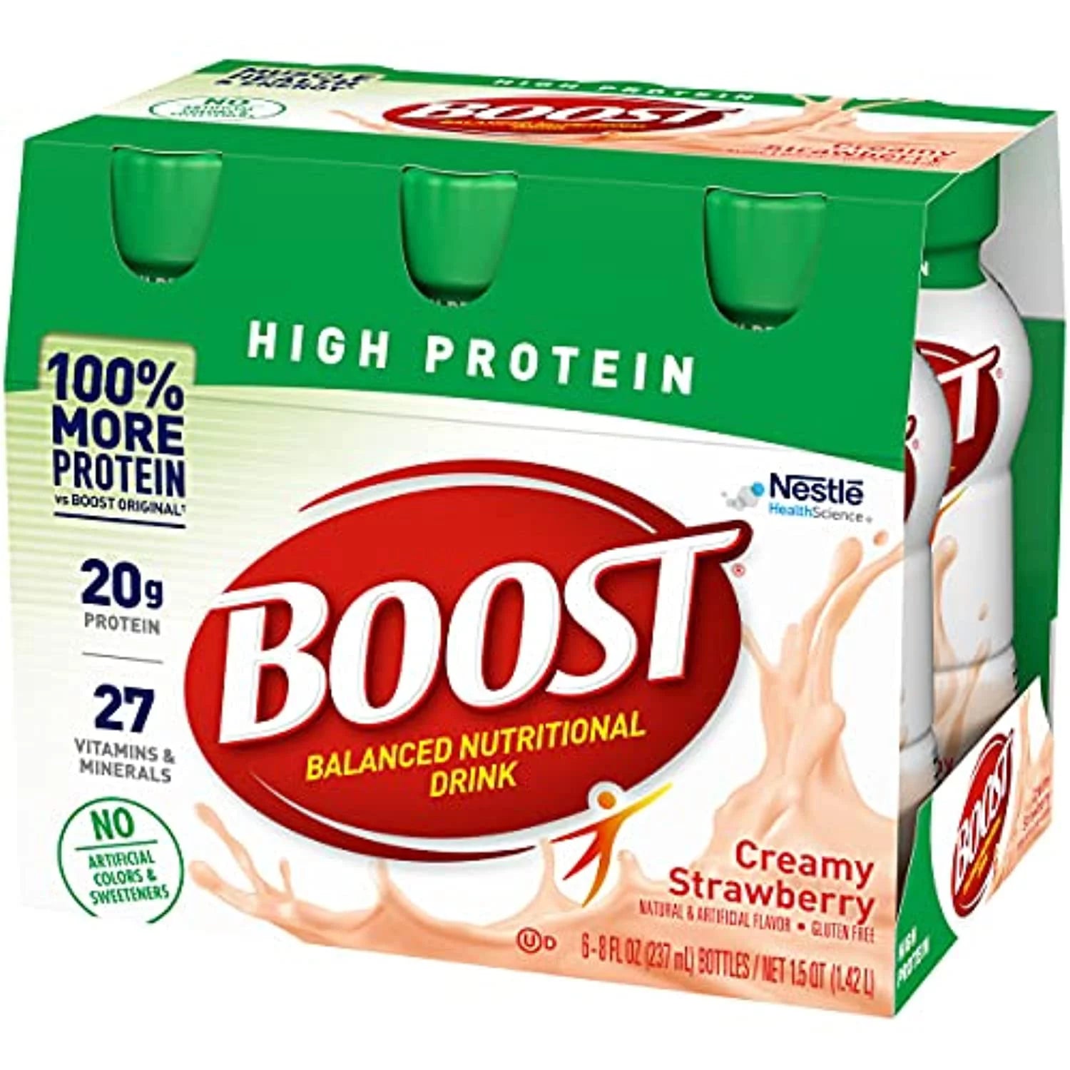 Creamy Strawberry 8 Fl Oz Bottles 6 Ct Pack Of 2 Nutritional Drink E244