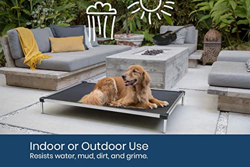 XX-Large 50"x33" Black Mesh Elevated Dog Bed S7470