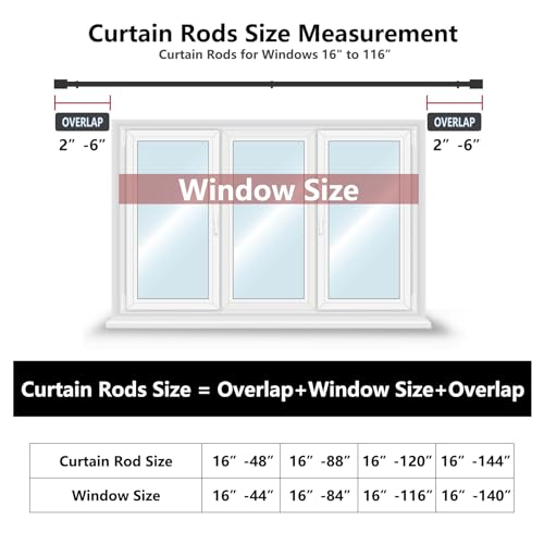 Golden Adjustable Curtain Rod 16 to 48 Inches N84188