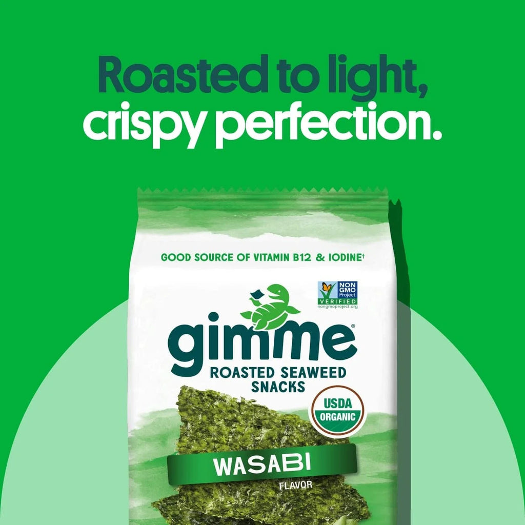 Organic Roasted Seaweed Sheets, 12 Count E746055
