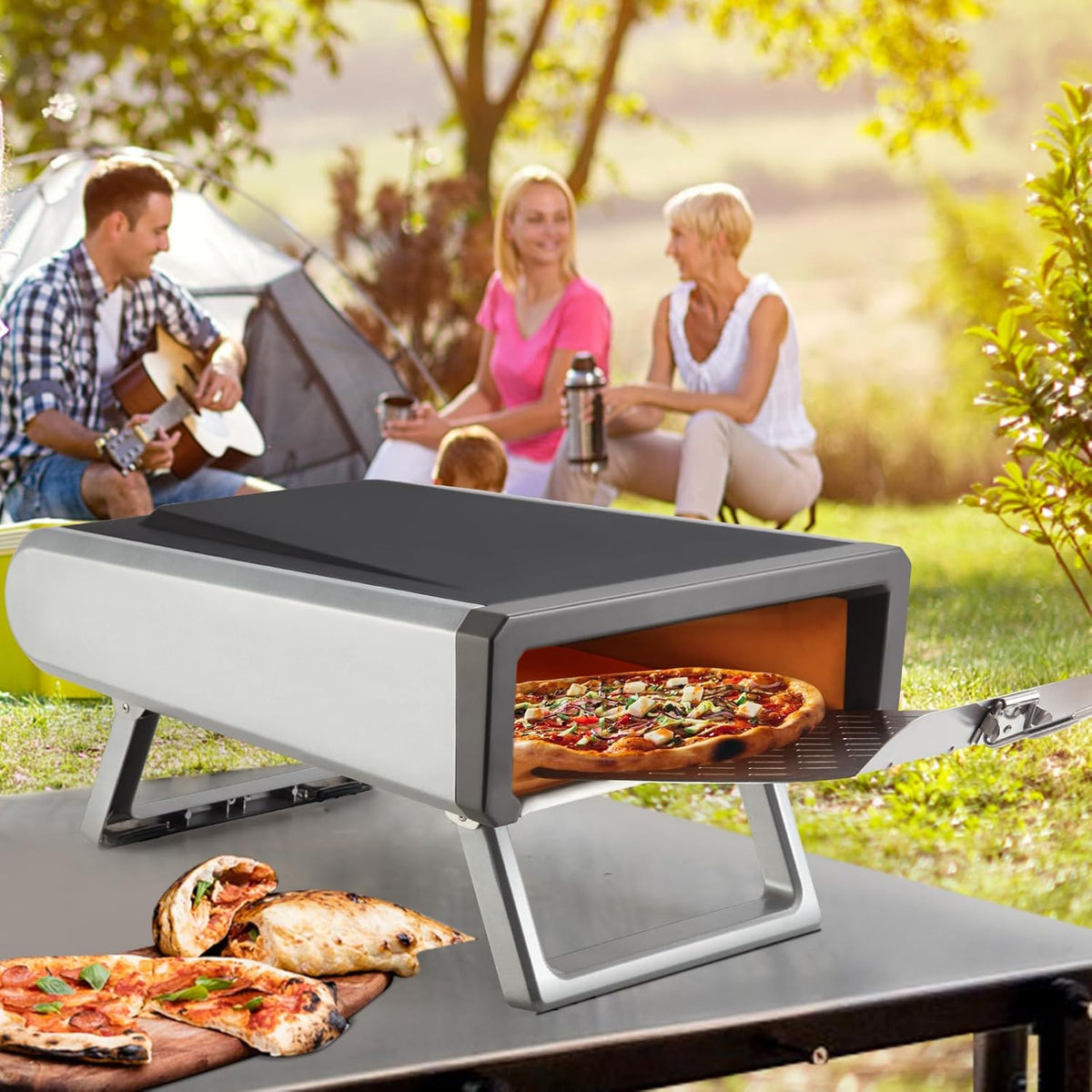 12" Stainless Steel Portable Pizza Oven P136499