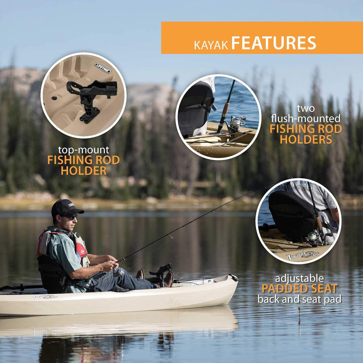 2 Pack Fishing Kayak with Paddles O7091