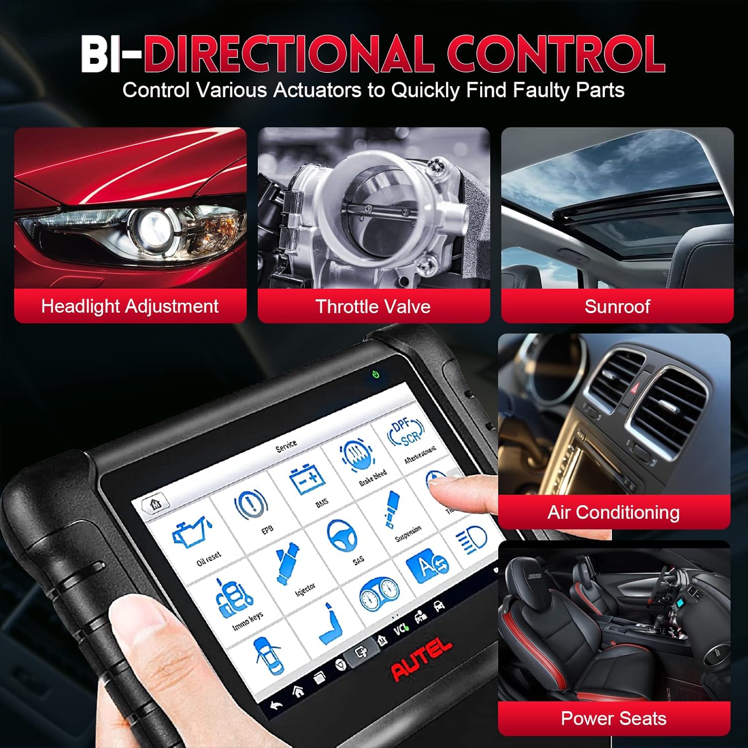 Bidirectional Scan Tool with 28+ Services R977007