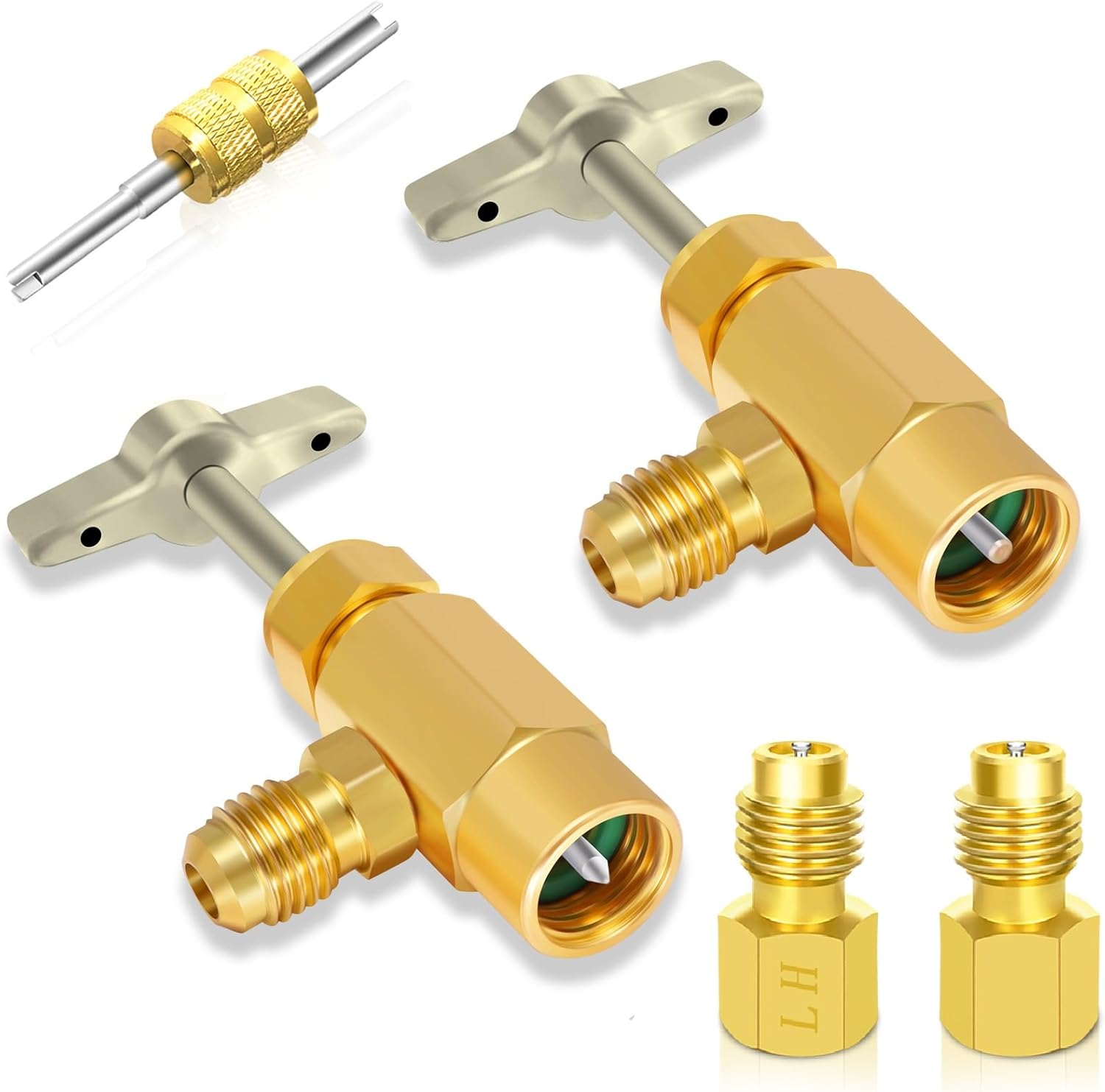 R1234YF Refrigerant Dispenser Set with Valve Core Removal Tool V828