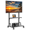 Rolling TV Cart Floor Stand with Mount and Wheels C70745
