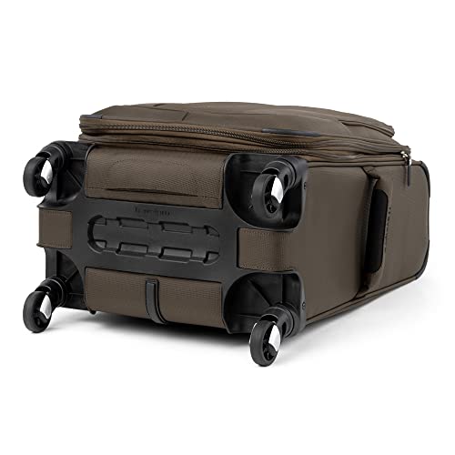 Slate Green Softside Expandable Carry On Luggage with 4 Spinner Wheels M78966