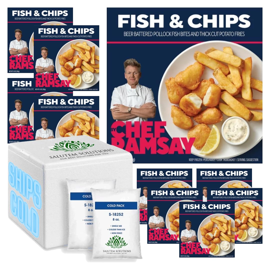 9.5oz Frozen Fish and Chips Pack of 10 H176222