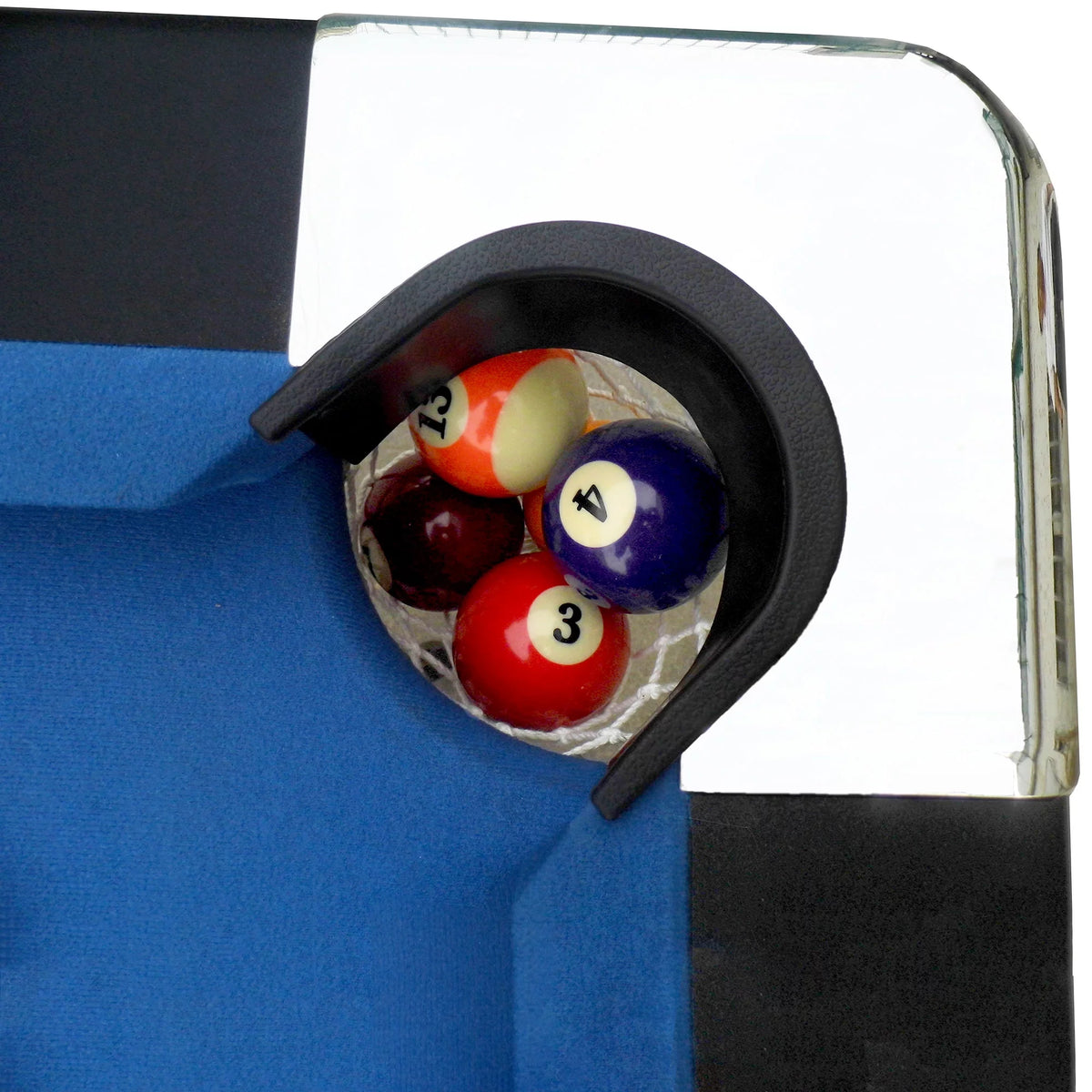 Portable Folding 6 ft. Pool Table, Blue Felt Y255