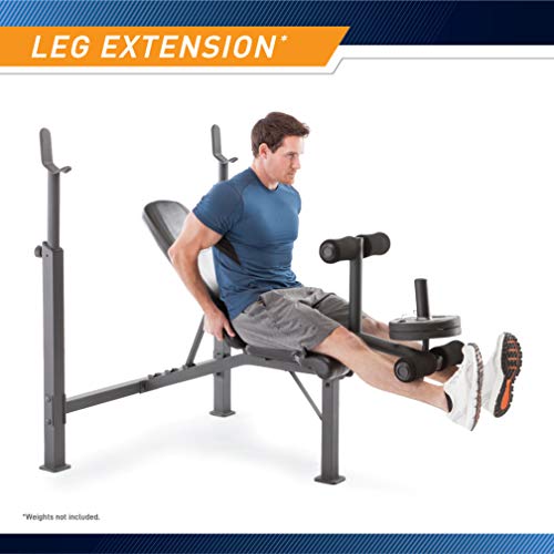 Olympic Weight Bench with Preacher Curl Pad and Leg Developer W2262
