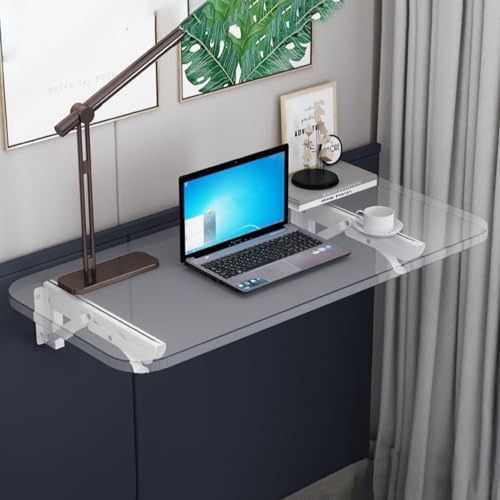Drop-Leaf Table Wall Mounted Folding Workbench Floating Desk Folding Dining Table Fold Down Desk Wall Table A96837