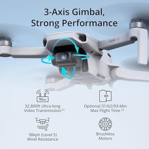 Mini 4K Drone with Camera, 3-Axis Gimbal, 31-Min Flight U4475