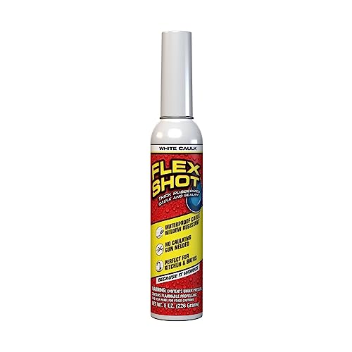 White 8-oz Rubber Adhesive Sealant Caulk D9419