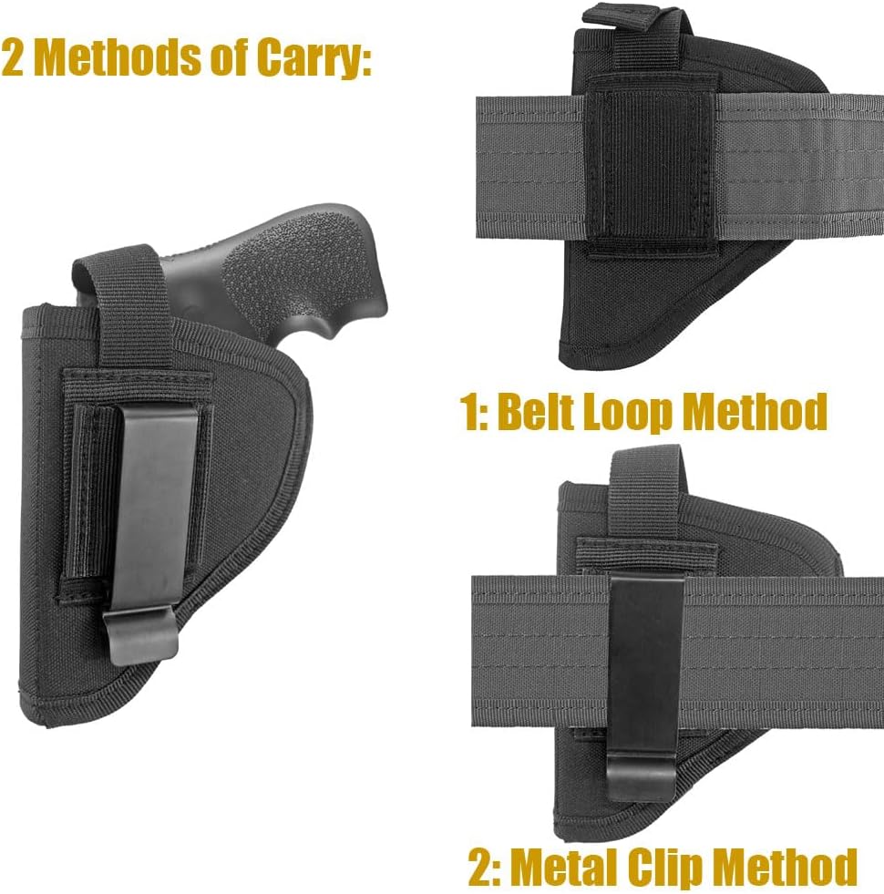 Outside The Waistband Revolver Holster Fits .22 .38 .357 2" Revolvers H5091