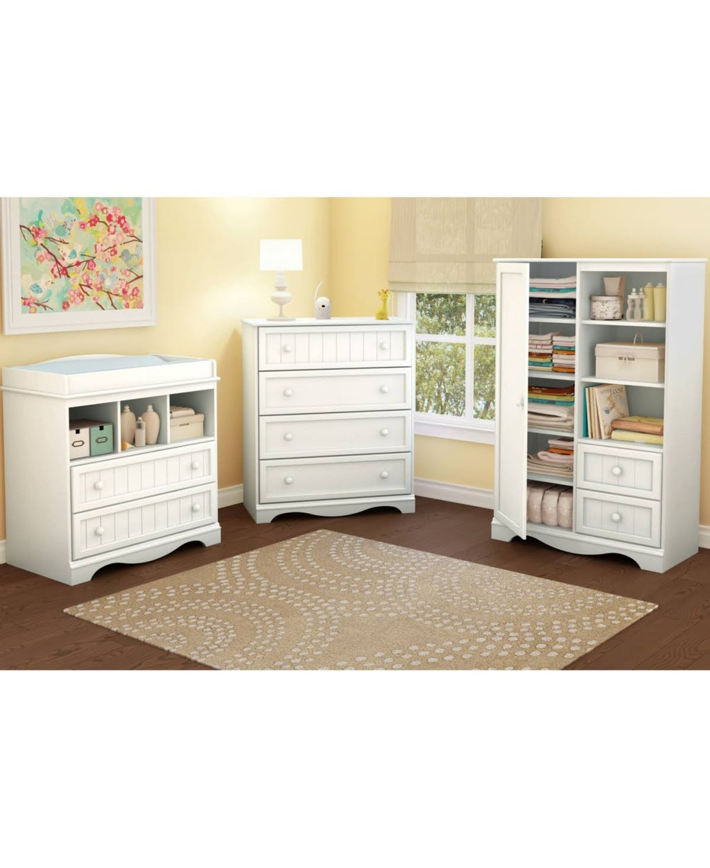 White Armoire B1488