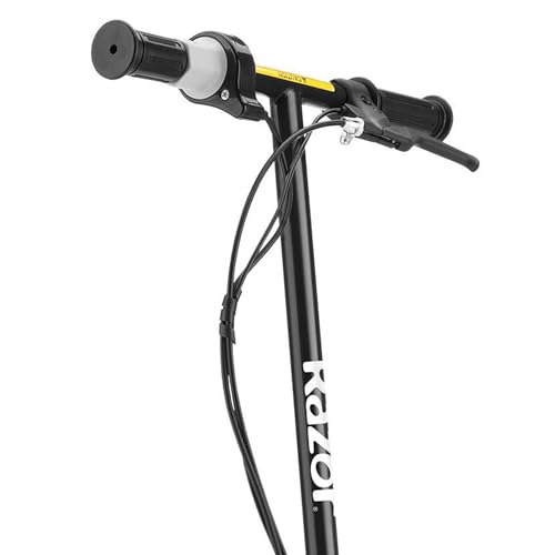 Black 24 Volt Electric Kick Scooter with 8 Inch Pneumatic Tires L1634