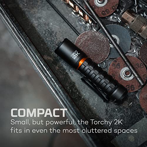 Rechargeable LED Flashlight with 4 Light Modes, Storm Gray T418