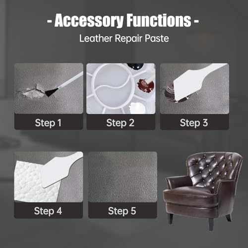 White 2pcs Leather Repair Kit J8298