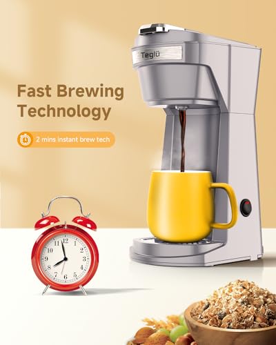 Gray Single Serve Coffee Maker P737