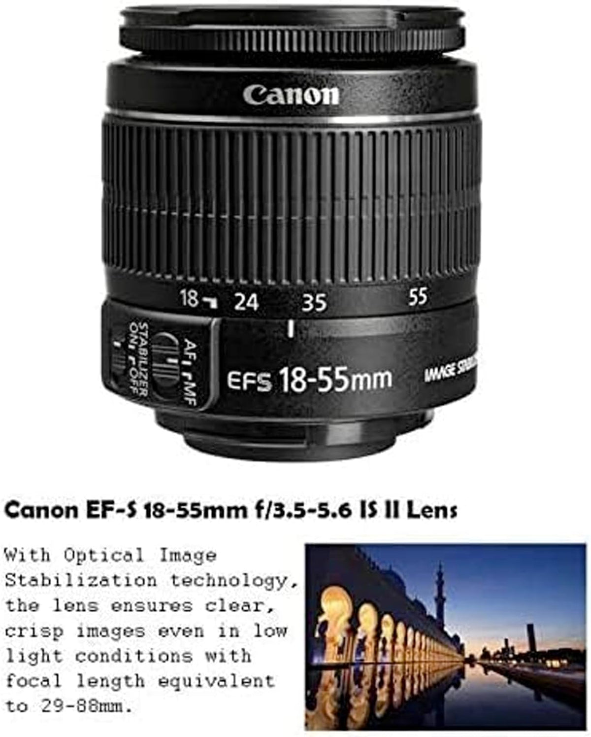 DSLR Camera with EF-S 18-55mm Lens P3682