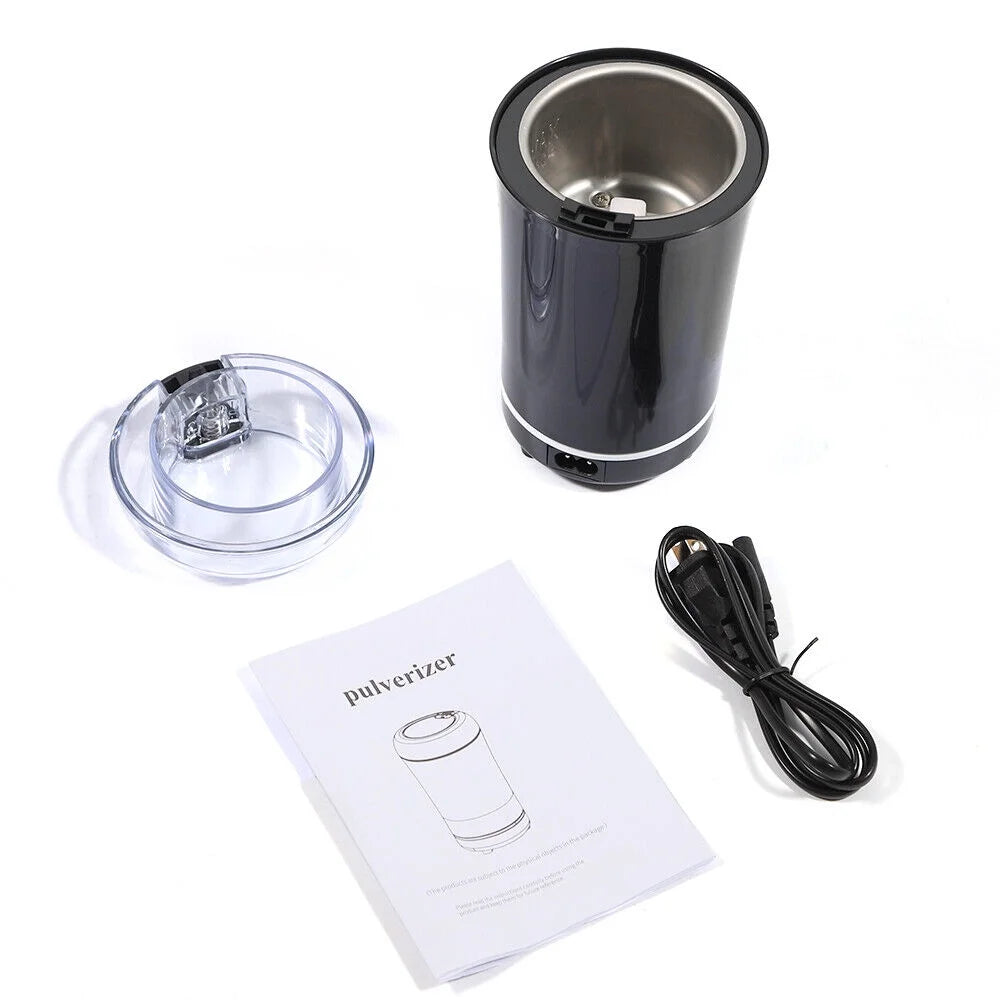 Black Electric Coffee Bean Grinder O718088