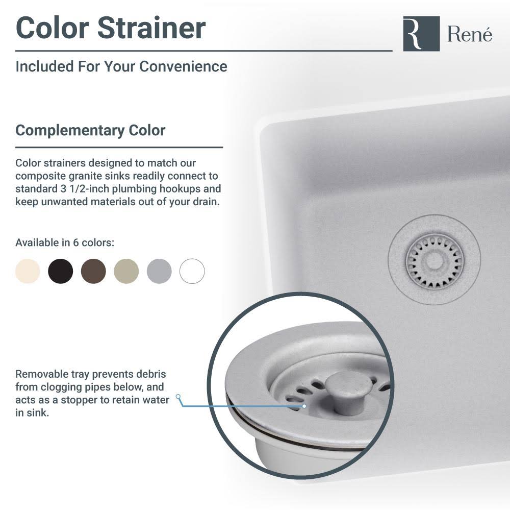 Composite Granite Kitchen Sink, Carbon E154