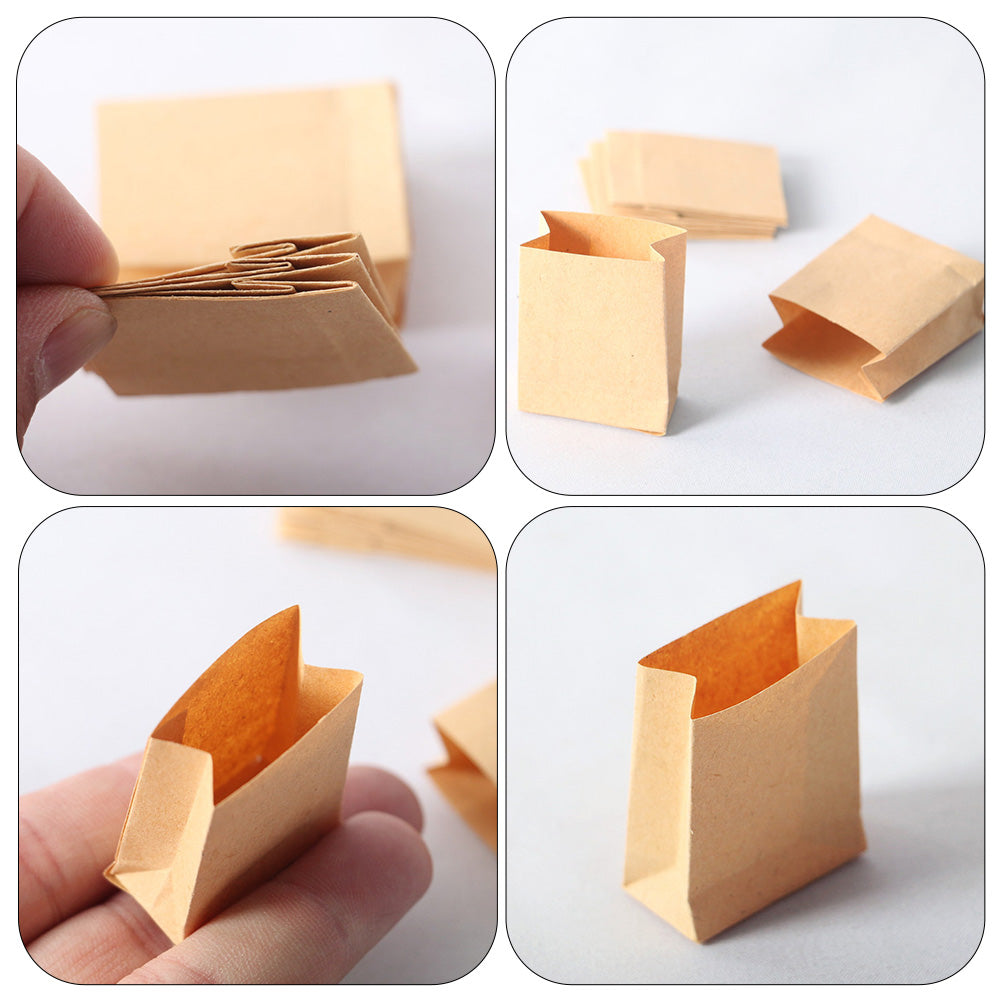 Miniature Dollhouse Paper Bag Grocery Carrier Z87816