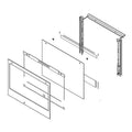 Stainless Wall Oven Door Outer Panel Assembly M422094