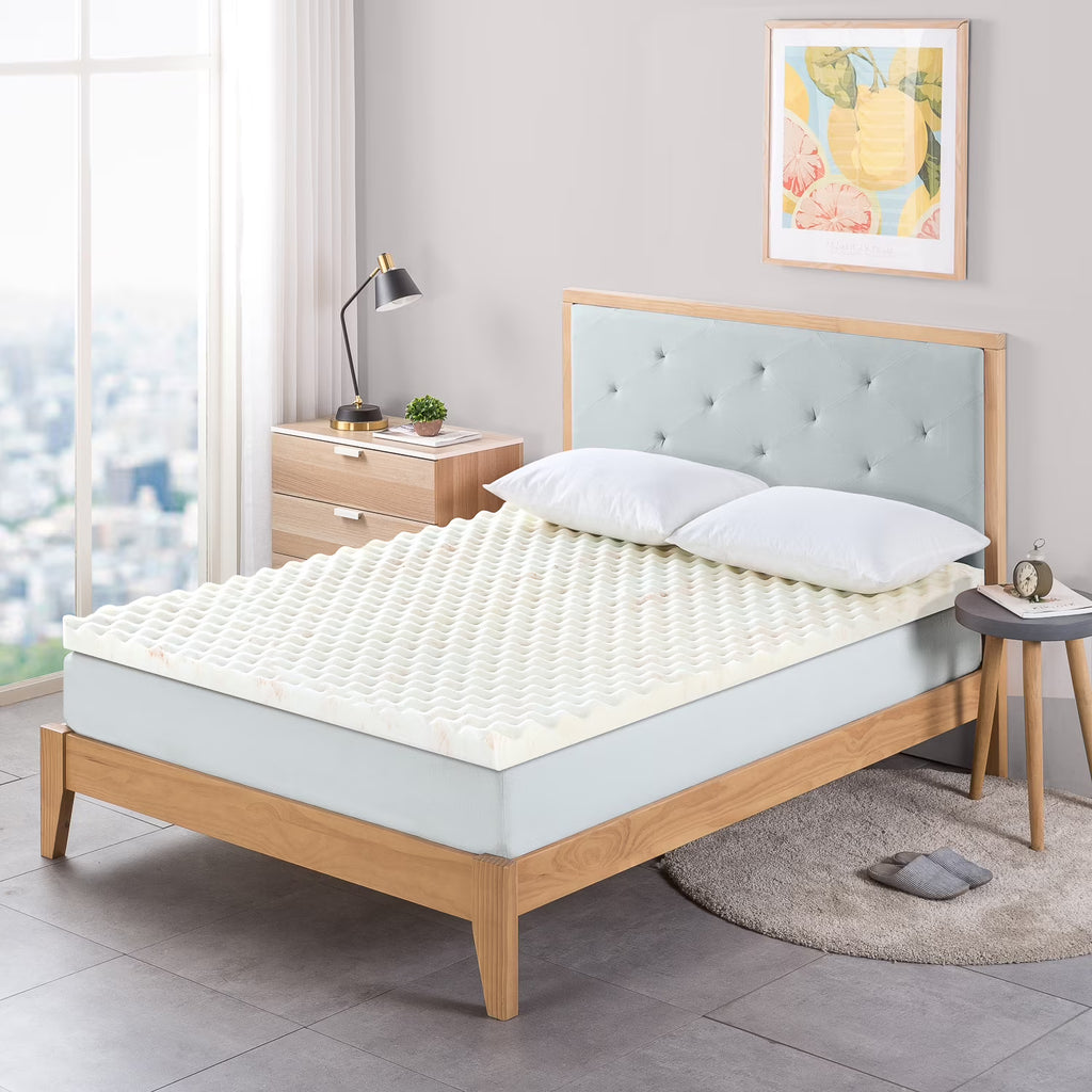 Queen Copper Cooling Memory Foam Mattress Topper S9495