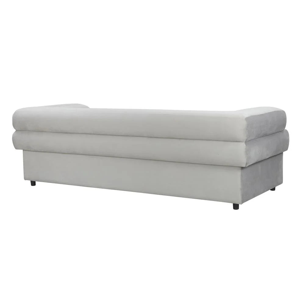 Light Grey Velvet Sofa H6640