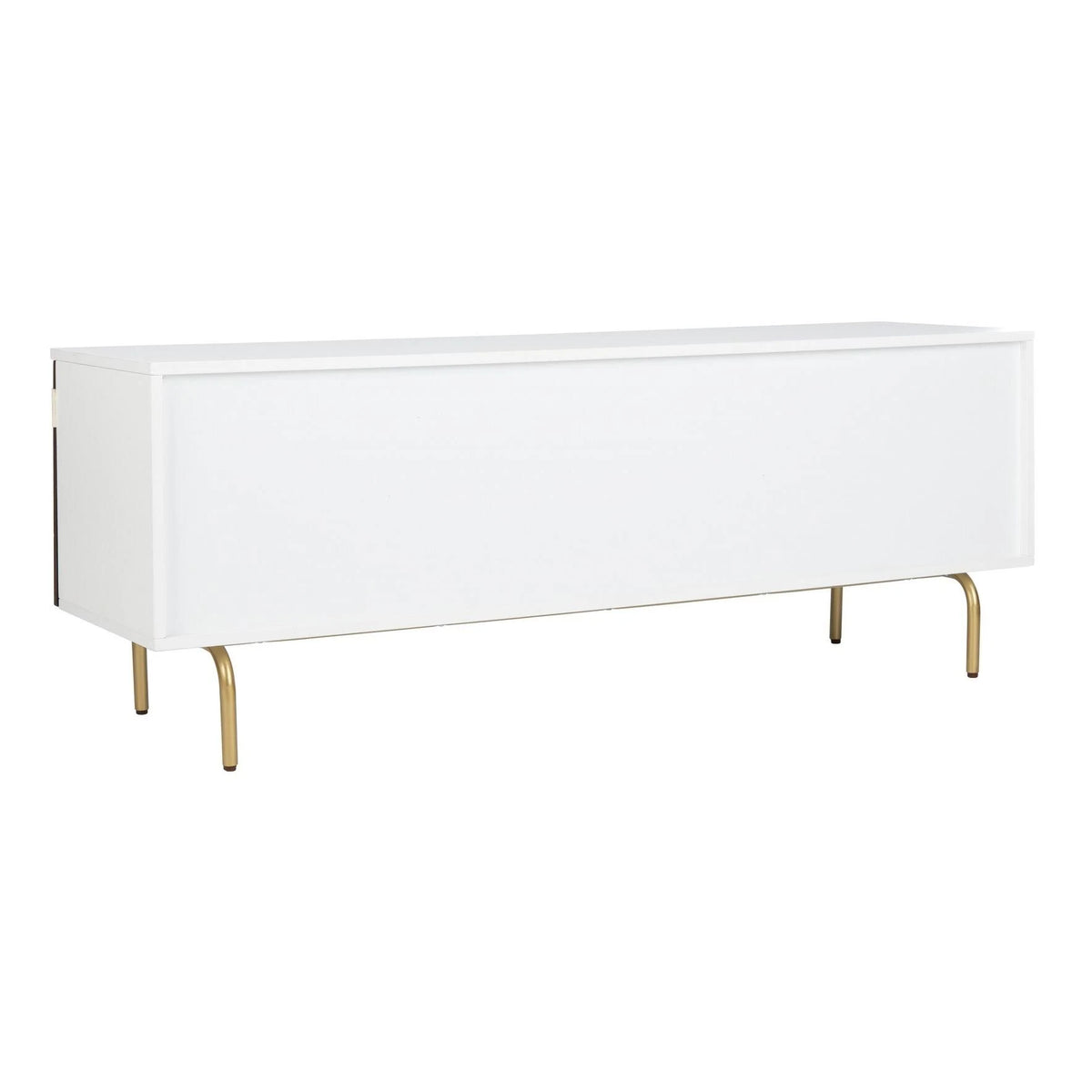 Cream White Washed Media Stand U607754