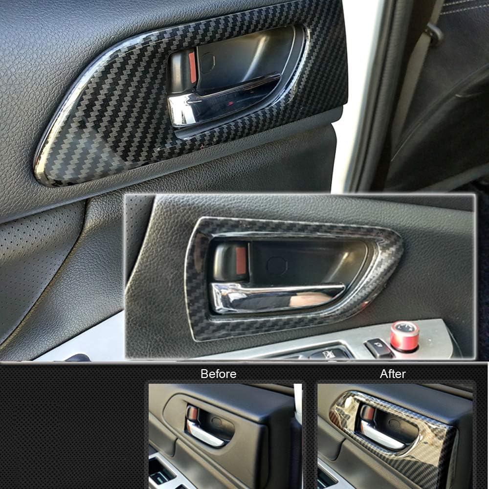 Carbon Fiber Grain Cover Trim Full Kit ABS 26pcs B525