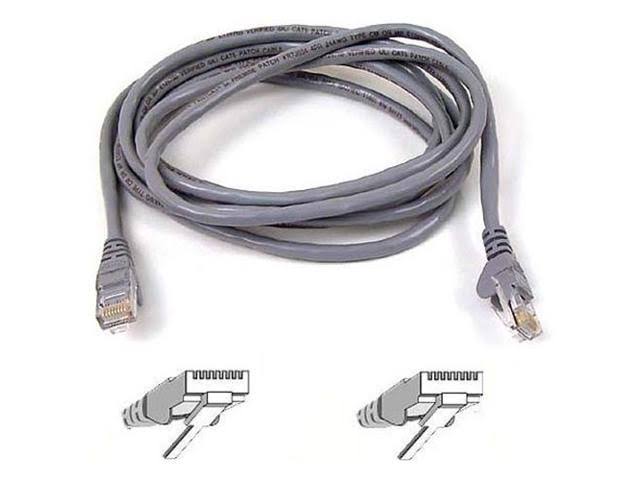 Snagless Patch Cable RJ45 Connectors 25 ft. Gray B4191