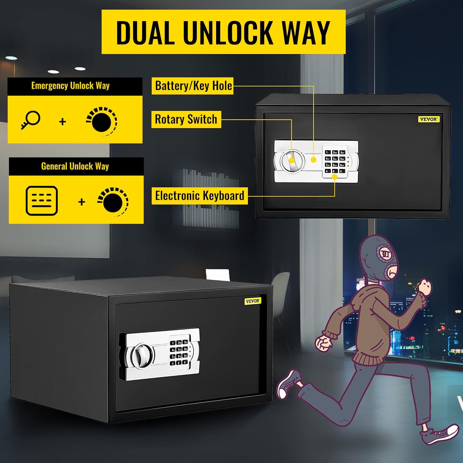1.2 Cubic Feet Digital Lock Security Safe Box G192272