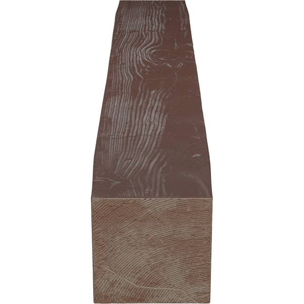 Sandblasted Faux Wood Fireplace Mantel, Aged Pecan Q2191
