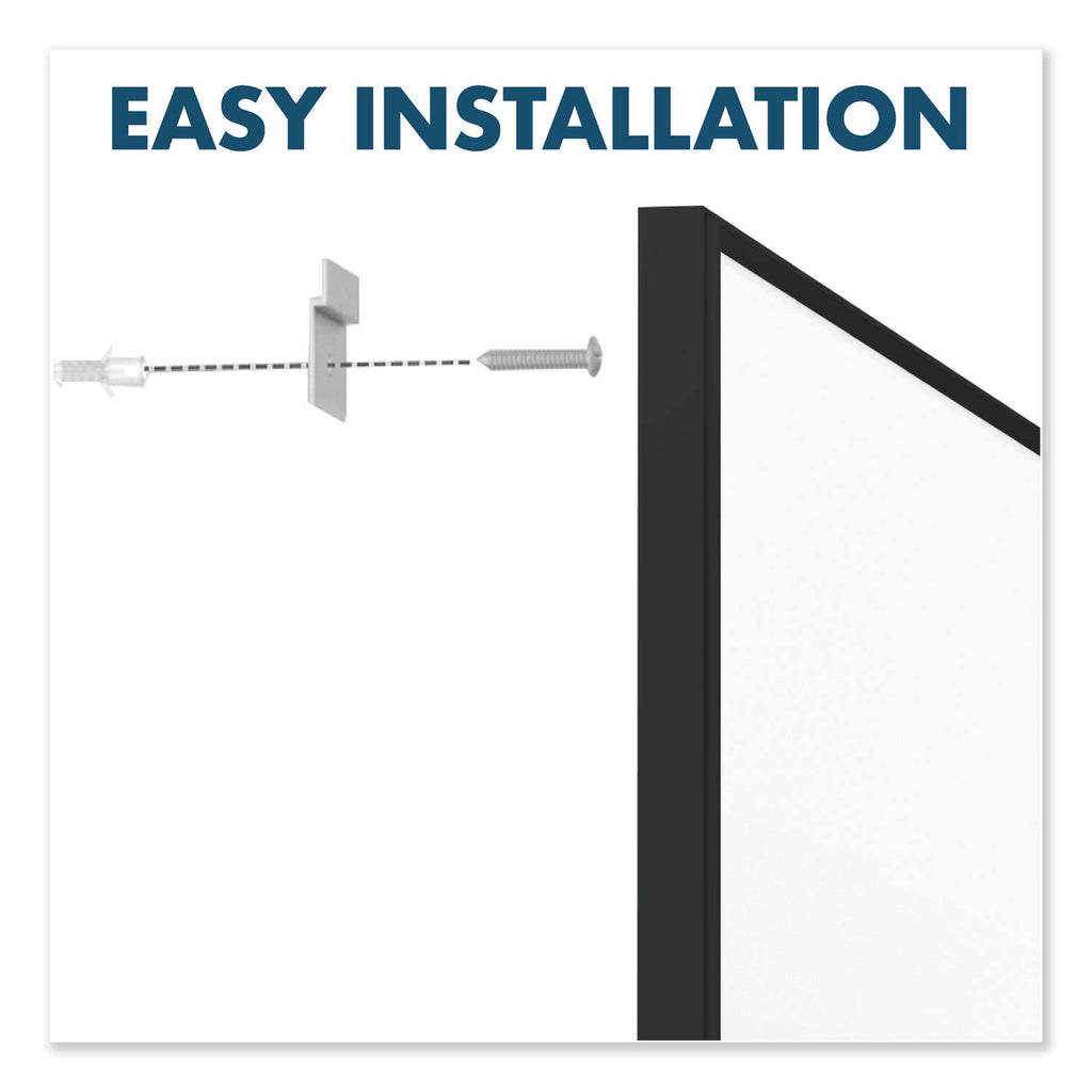 Black Frame Nano-Clean Magnetic Whiteboard G93808
