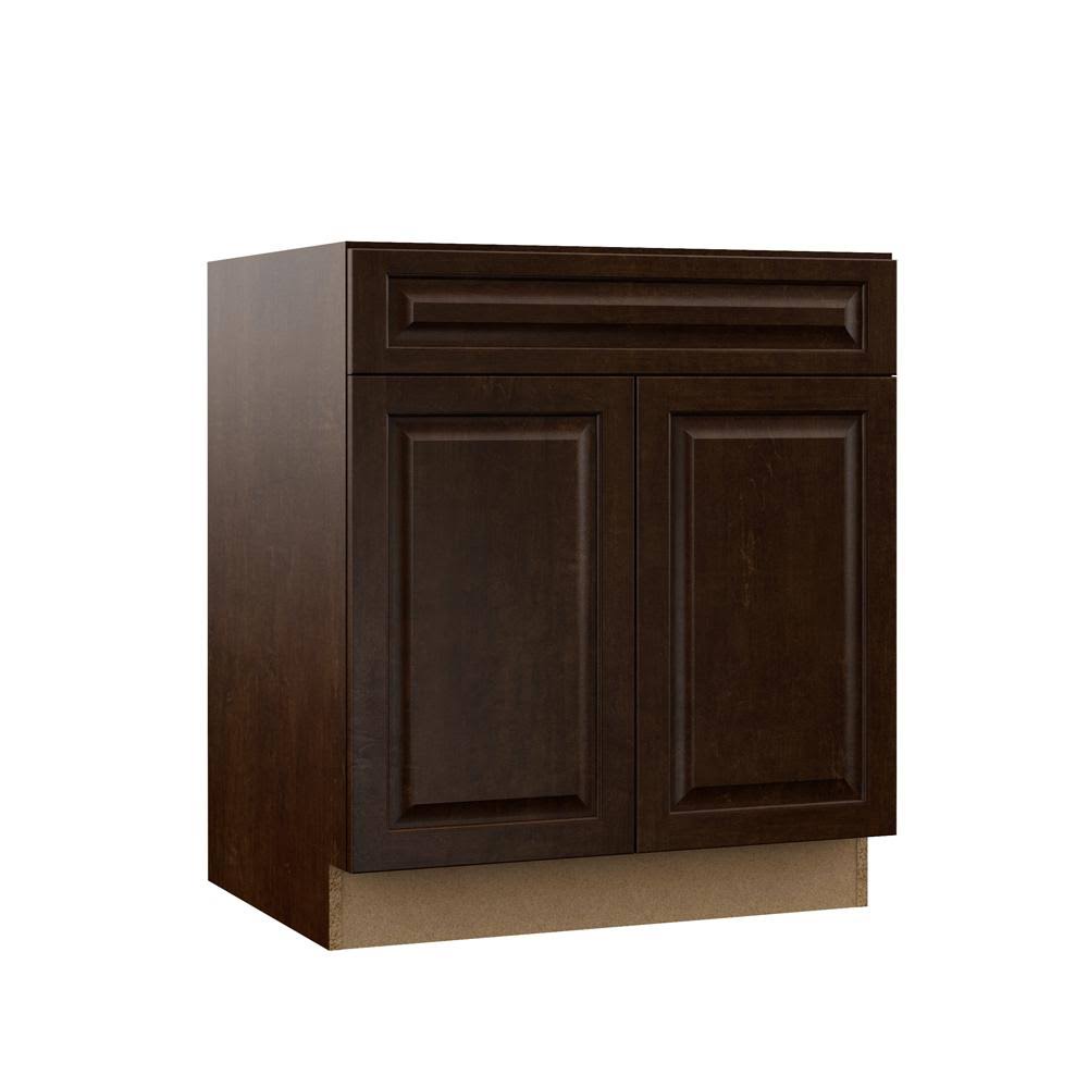 Assembled Base Kitchen Cabinet in Espresso H576255