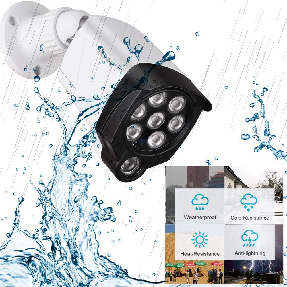 White 90 Degree 100Ft IR Infrared Flood Light for Security Cameras Q74026