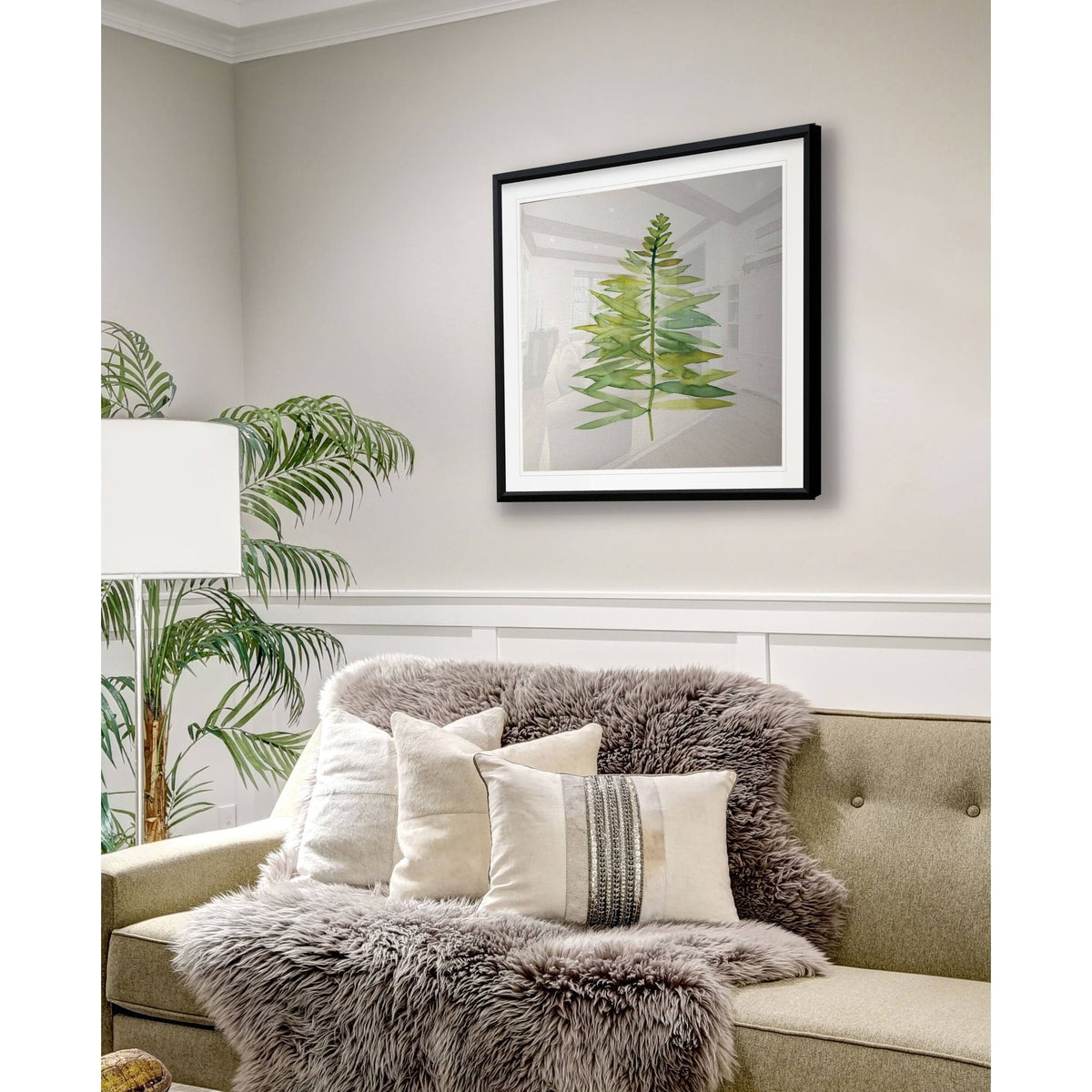 Framed Giclee Print 28x28 H28738