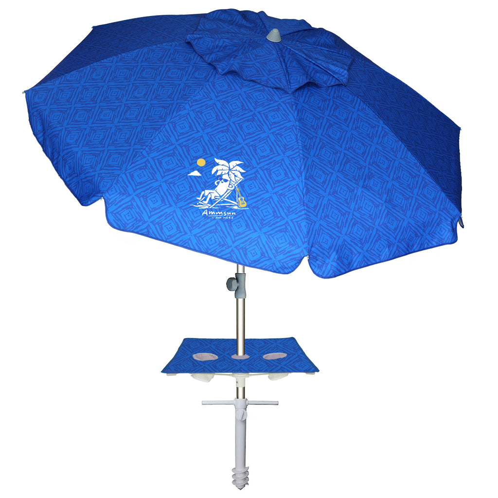 6.5ft Beach Umbrella with Sand Anchor D155978