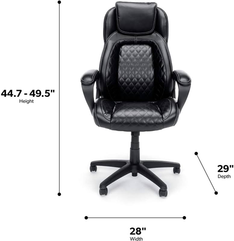 Bla Leather High Back Office Chair D8832