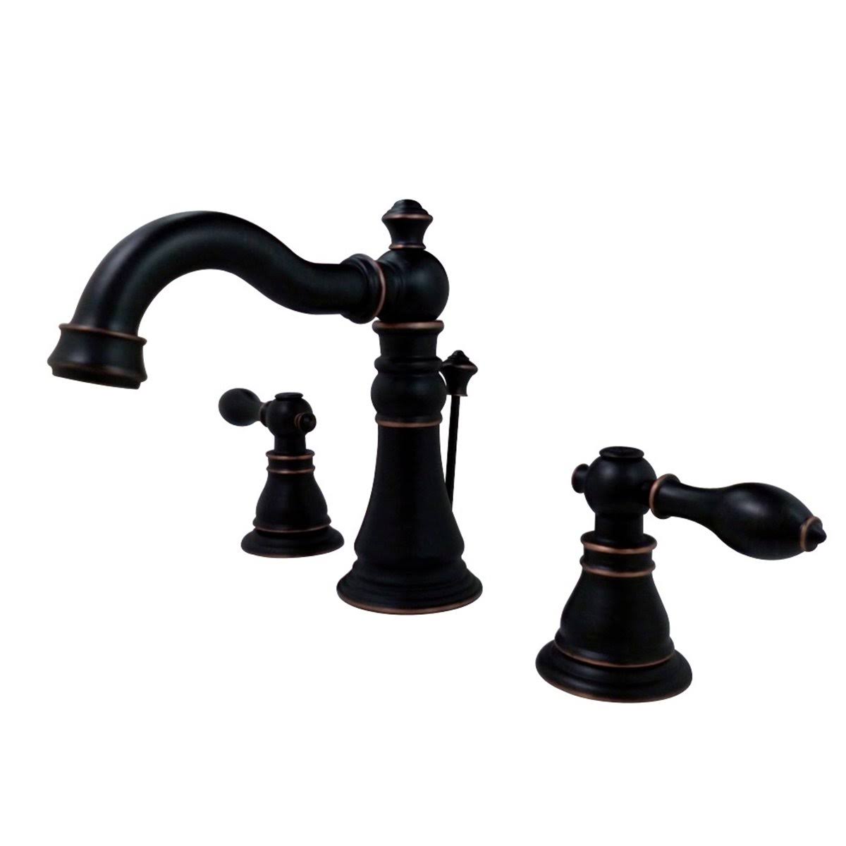 Black Stainless Widespread Bathroom Faucet M103