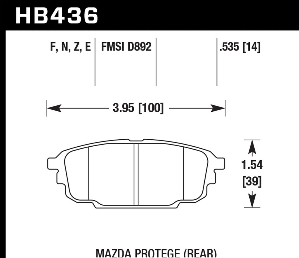 HP Plus Performance Brake Pads F786