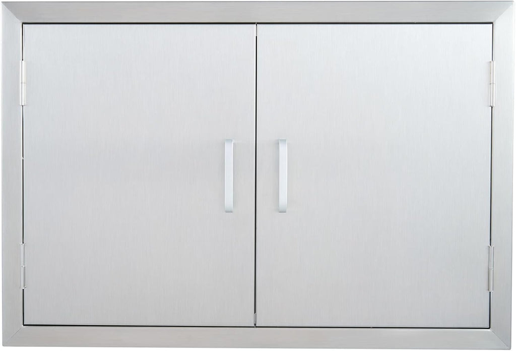28 W x 19 H Weatherproof 304 Stainless Steel Double Access Door B187076